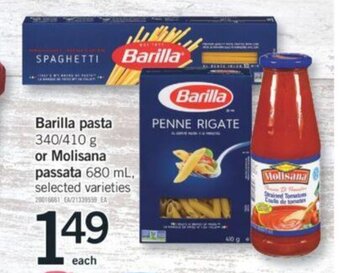 Fortinos Barilla pasta 340/410 g offer