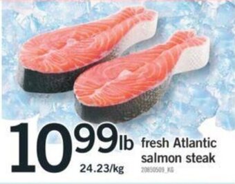 Fortinos fresh Atlantic salmon steak offer