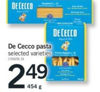 Fortinos De Cecco pasta offer