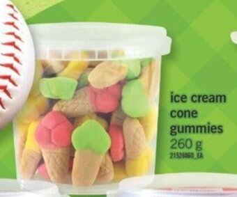 Fortinos ice cream cone gummies 260 g offer