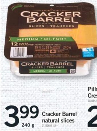 Fortinos Cracker Barrel natural slices 240g offer