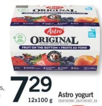 Fortinos Astro yogurt 12x100 g offer