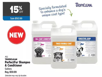 Ren’s Pets Depot Tropiclean perfectfur shampoo & conditioner offer