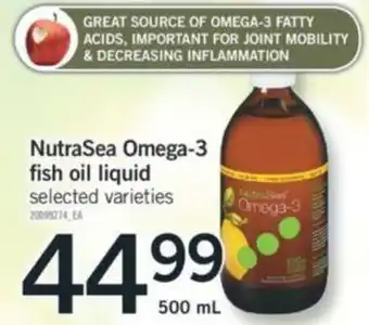 Fortinos NutraSea Omega-3 fish oil liquid 500ml offer