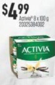 Fortinos ACTIVIA 8 x 100g offer