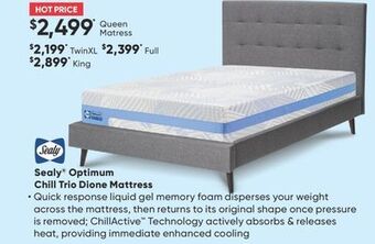 Sleep Country Sealy® optimum chill trio dione mattress offer