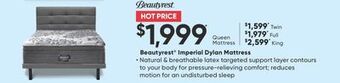 Sleep Country Beautyrest® imperial dylan mattress offer
