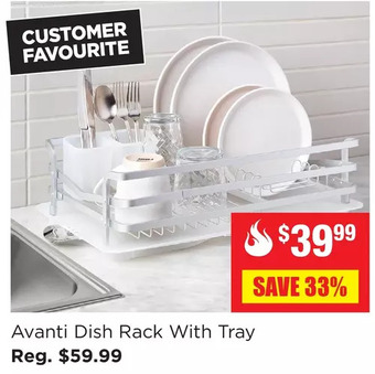 Kitchen Stuff Plus Avanti dish rack with tray offer
