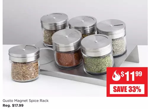 Kitchen Stuff Plus Gusto magnet spice rack offer