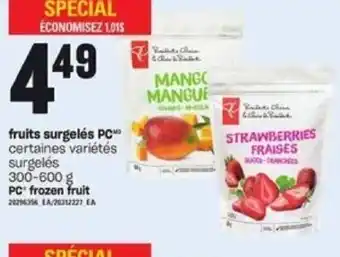 Provigo PC frozen fruit 20296356 EA/20312227 EA 300-600 g offer