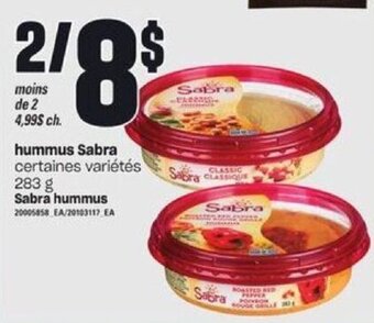 Provigo Sabra hummus 283 g offer