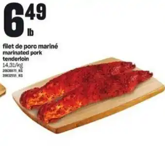 Provigo marinated pork tenderloin 14,31/kg offer