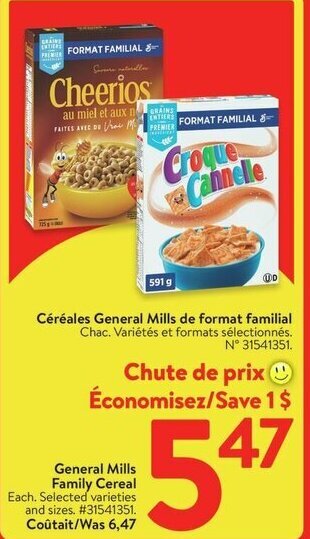 Walmart General Mills Family Cereal offer