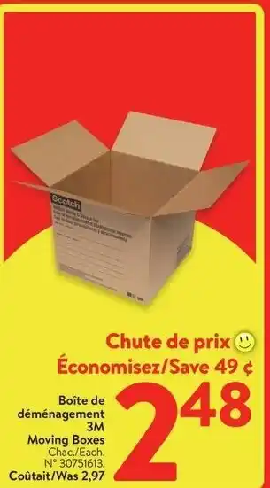 Walmart 3M Moving Boxes offer