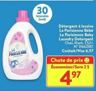 Walmart La Parisienne Baby Laundry Detergent , 1.52 L offer