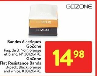 Walmart GoZone Flat Resistance Bands offer