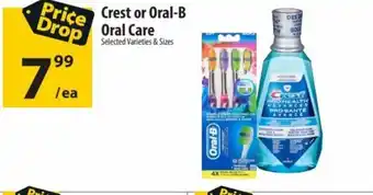 Co-Op Food Crest or Oral-B Oral Care offer