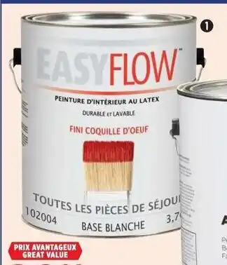 Canadian Tire Peinture d'intérieur au latex EasyFlow. 1 gallon. offer
