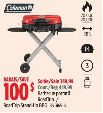 Canadian Tire Barbecue portatif Road Trip. 85-3165-8. offer