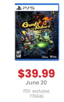 GameStop Ps5 gunfire reborn offer