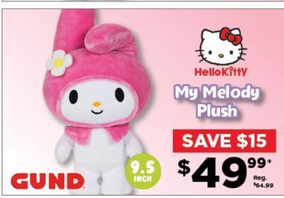 Showcase My melody plush offer