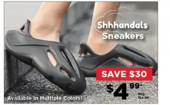 Showcase Shhhandals sneakers offer