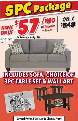 Surplus Furniture Chennay fog sofa offer