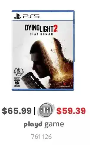 GameStop Dying light 2 stay human offer