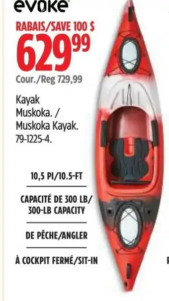 Canadian Tire evoke Muskoka Kayak. 79-1225-4. offer