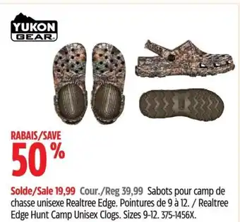 Canadian Tire YUKON GEAR Realtree Edge Hunt Camp Unisex Clogs. Sizes 9-12. 375-1456X. offer