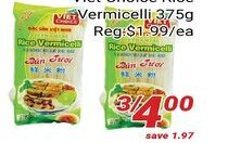 Nations Fresh Foods Viet Choice Rice Vermicelli 375g offer