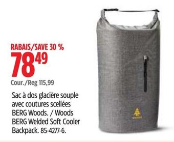 Canadian Tire Woods BERG Welded Soft Cooler Backpack. 85-4277-6. offer