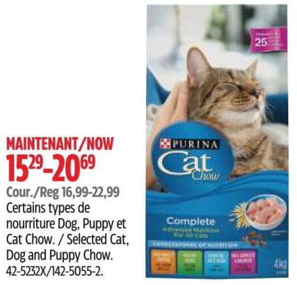 Canadian Tire PURINA Selected Cat, Dog and Puppy Chow. 42-5232X/142-5055-2. offer