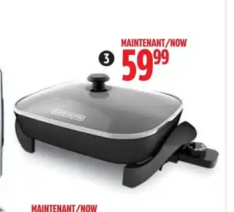 Canadian Tire Black + Decker Large Electric Skillet 43-1155-4 offer