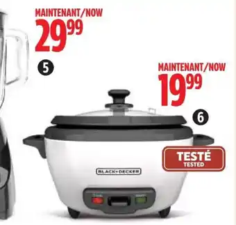 Canadian Tire Black + Decker 6-Cup Rice Cooker 43-1372-6 offer