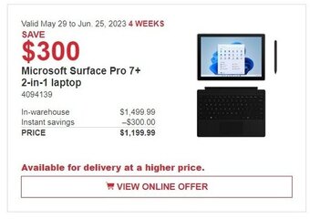 Microsoft Surface Pro 7+ 2-in-1 laptop