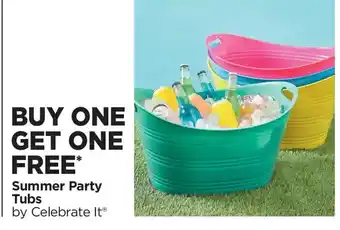Michaels Summer Party Tubs offer