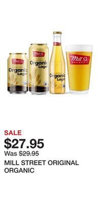 The Beer Store Mill street original organic offer