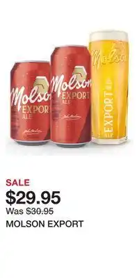 The Beer Store Molson export offer