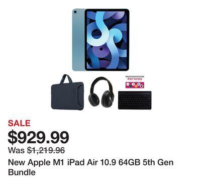 TSC Stores New apple m1 ipad air 10.9 64gb 5th gen bundle offer