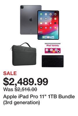 TSC Stores Apple ipad pro 11 1tb bundle (3rd generation) offer