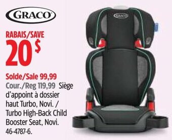 Canadian Tire GRACO TURBO HIGH-BACK CHILD BOOSTER SEAT,NOVI offer