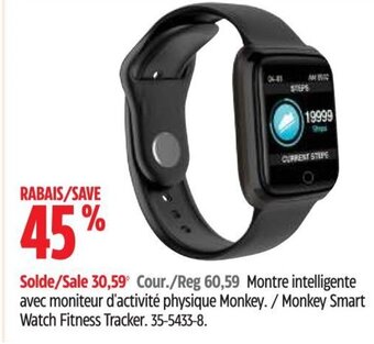 Canadian Tire Monkey Smart Watch Fitness Tracker. offer