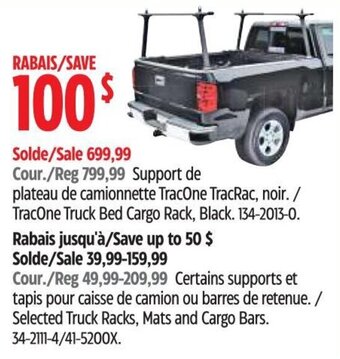 Canadian Tire TracOne Truck Bed Cargo Rack, Black. offer