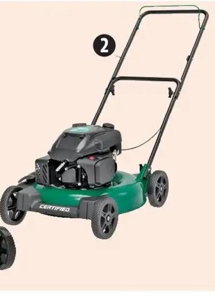Canadian Tire 150cc Push Mower, 21". 60-0750-0. offer