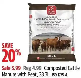 Canadian Tire Composted Cattle Manure with Peat offer