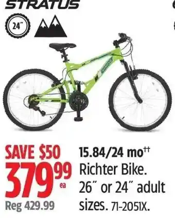 Canadian Tire STRATUS Richter Bike. 26" or 24" adult sizes. offer