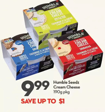Longo's Humble seedz cream cheese offer