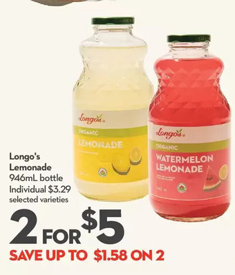 Longo's Longo's lemonade offer