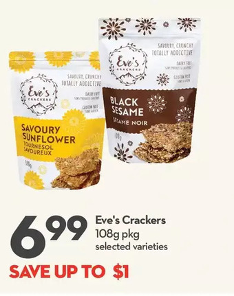 Longo's Eve's crackers offer